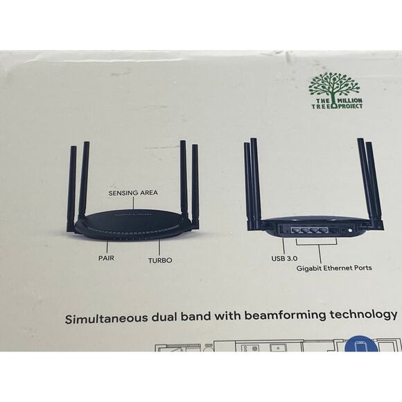 Wavlink AC1200 Quantum D4P Dual Band Gigabit Wi-Fi Router - Picture 7 of 10